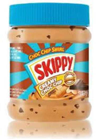 Picture of SKIPPY PEANUT BUTTER CREAMY CHOC CHIP 340GR